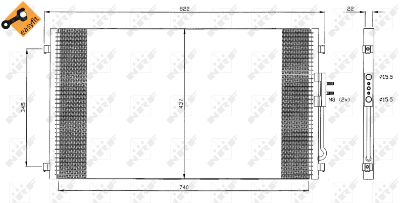 Airco condensor NRF 35383