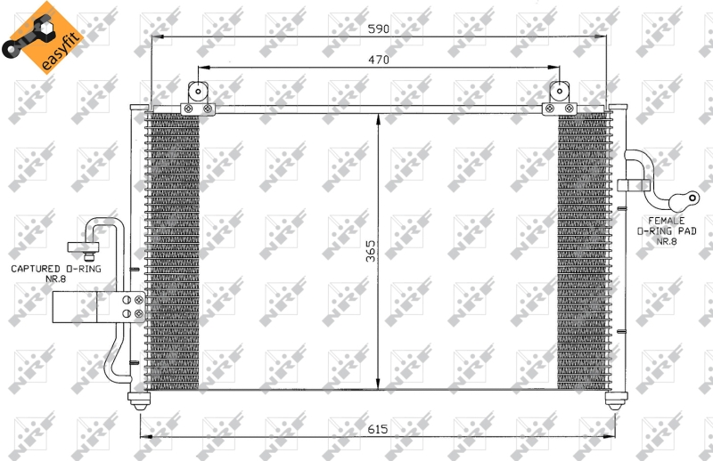 Airco condensor NRF 35425