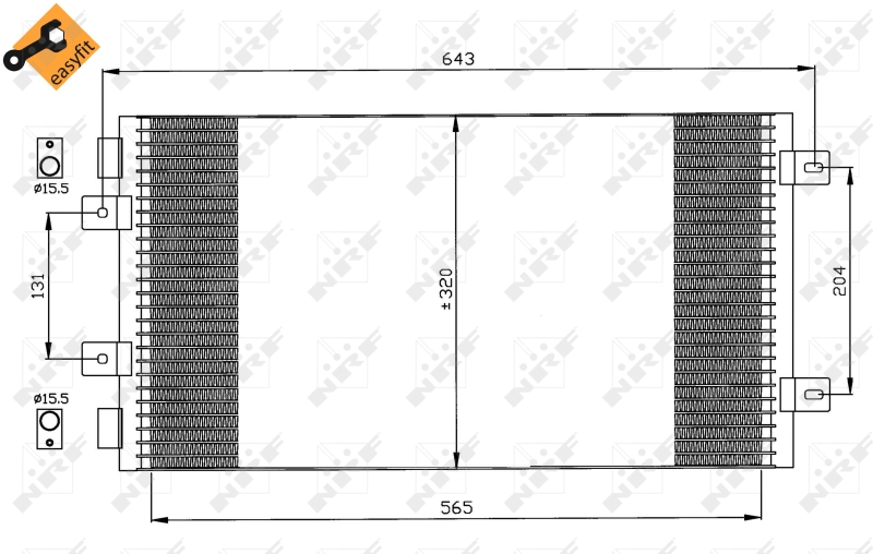 NRF Airco condensor 35442