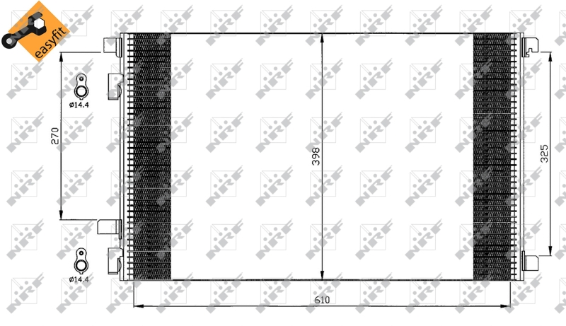 NRF Airco condensor 35449