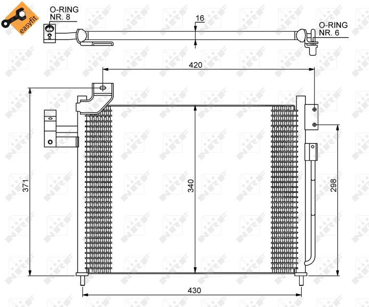 Airco condensor NRF 35460