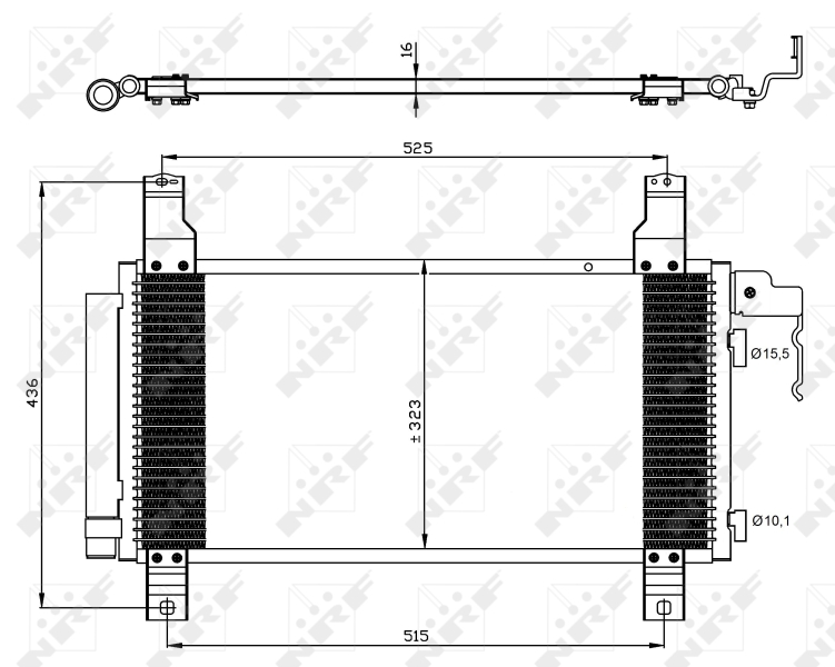 NRF Airco condensor 35464