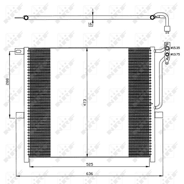 Airco condensor NRF 35468