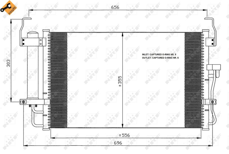 Airco condensor NRF 35474