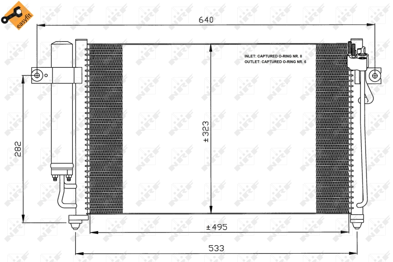 Airco condensor NRF 35476