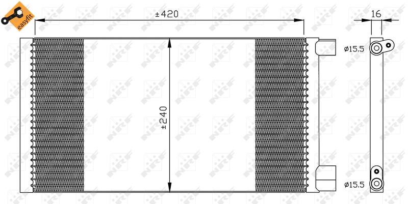 Airco condensor NRF 35487