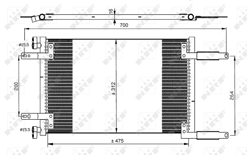 Airco condensor NRF 35493