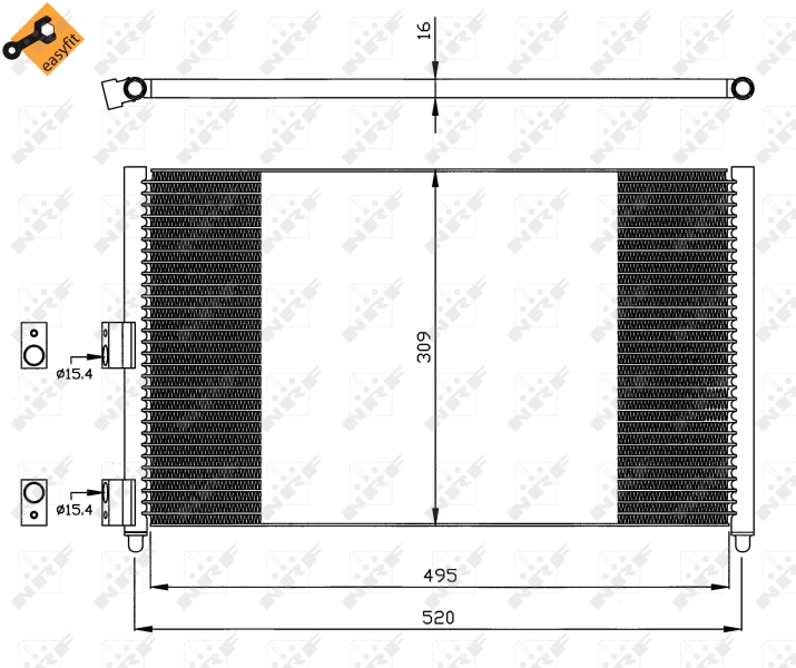 Airco condensor NRF 35502