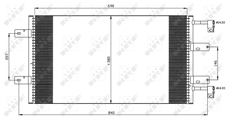 Airco condensor NRF 35505