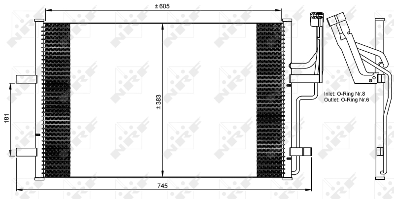 Airco condensor NRF 35507