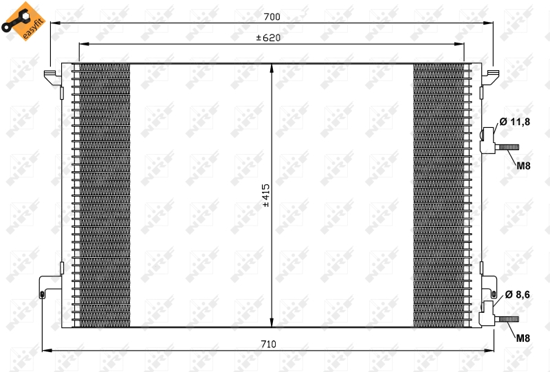 NRF Airco condensor 35516