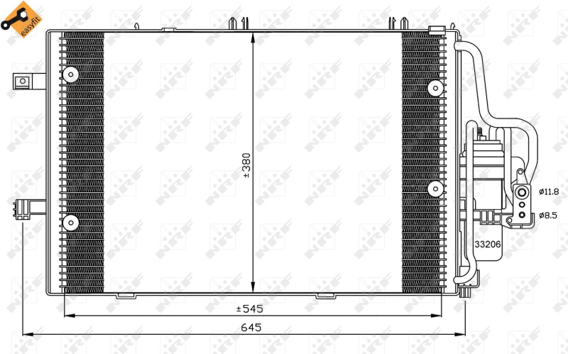 Airco condensor NRF 35530