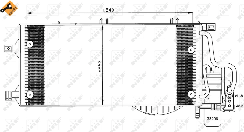 Airco condensor NRF 35531