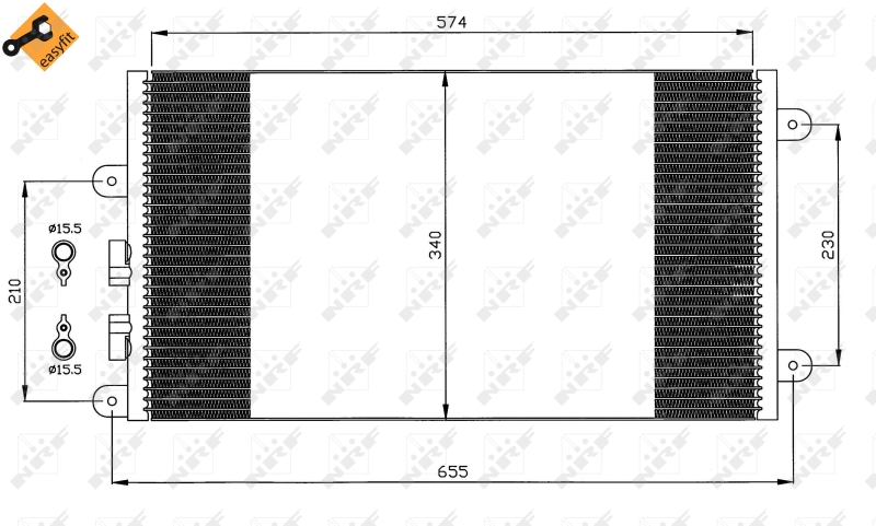 NRF Airco condensor 35532