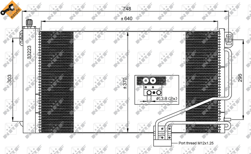 NRF Airco condensor 35535