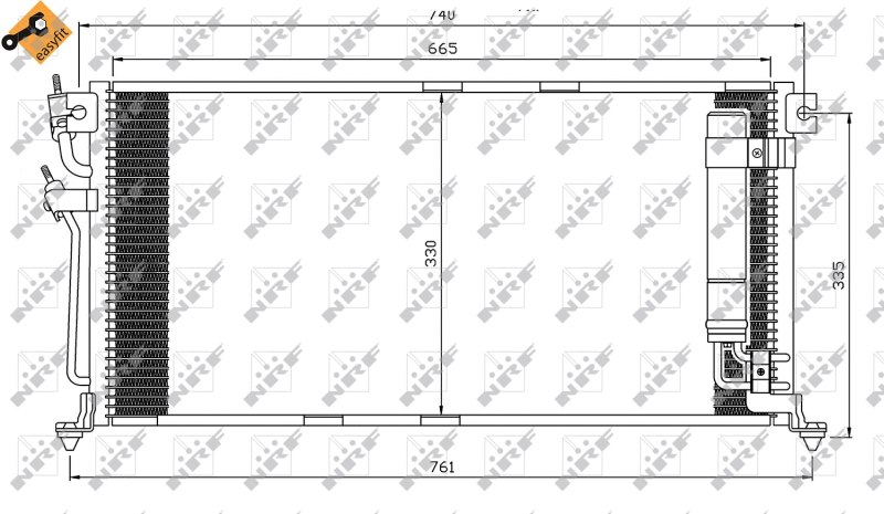 NRF Airco condensor 35541