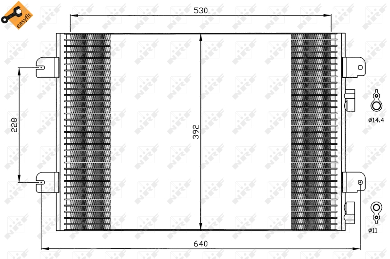 Airco condensor NRF 35542