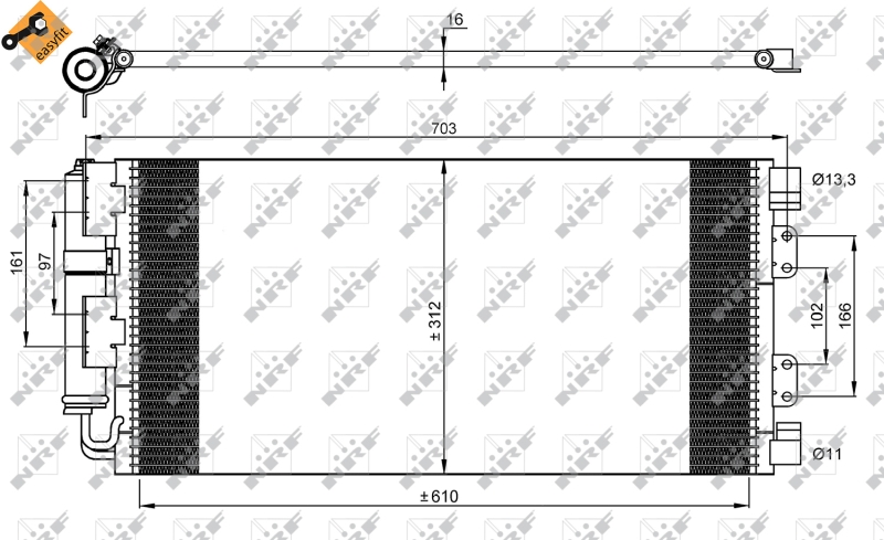 Airco condensor NRF 35548