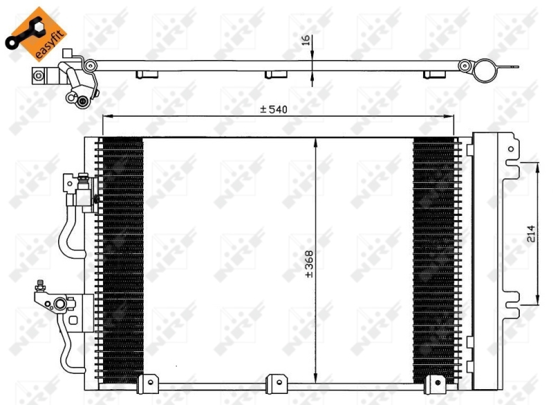 NRF Airco condensor 35555