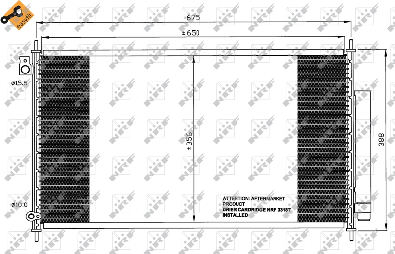 NRF Airco condensor 35559