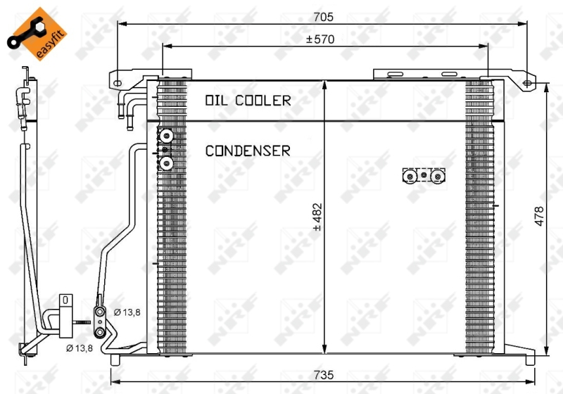 Airco condensor NRF 35578