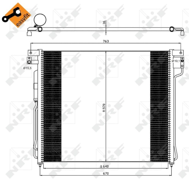 NRF Airco condensor 35582