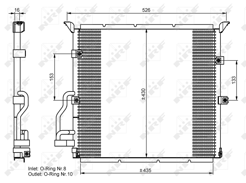 Airco condensor NRF 35586