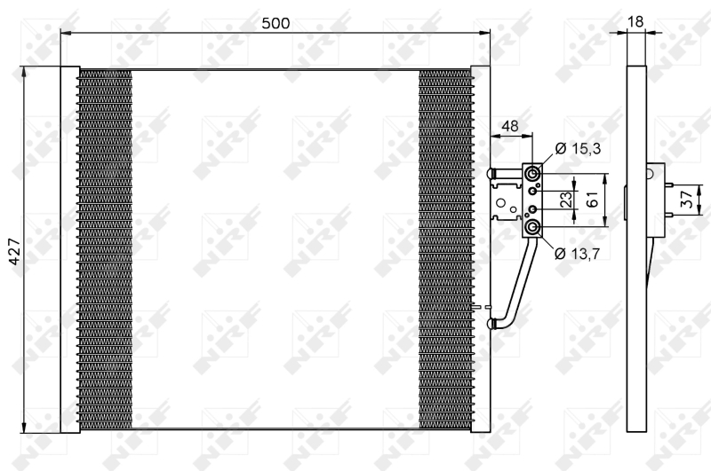 NRF Airco condensor 35587