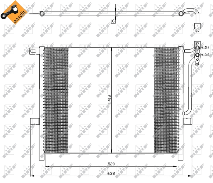 Airco condensor NRF 35589