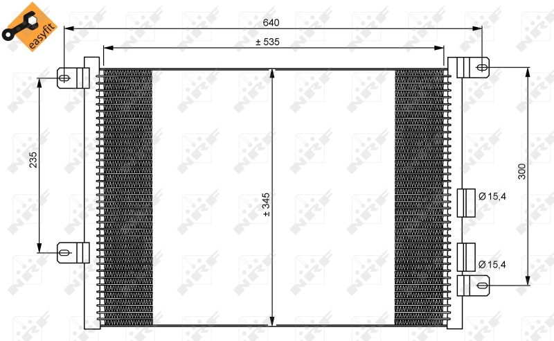 NRF Airco condensor 35590