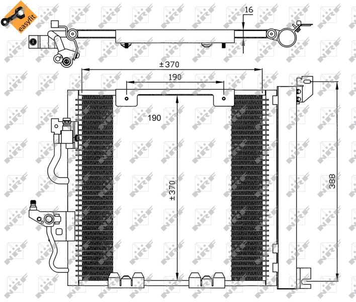 NRF Airco condensor 35598
