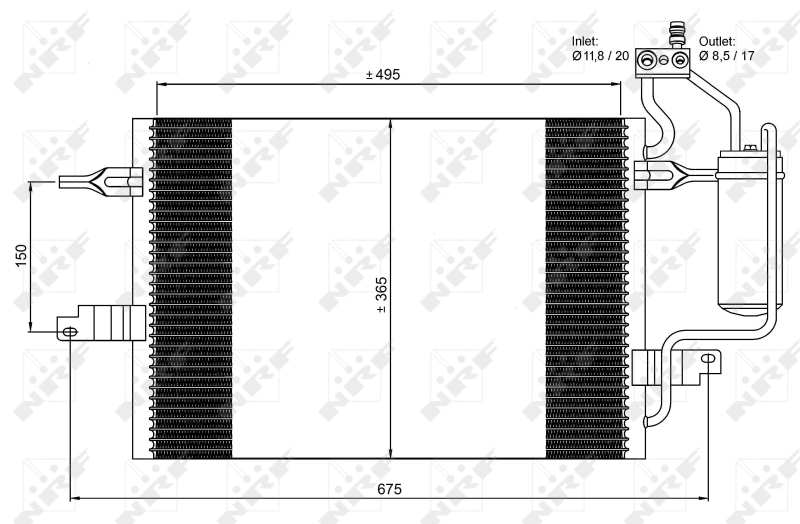 NRF Airco condensor 35599