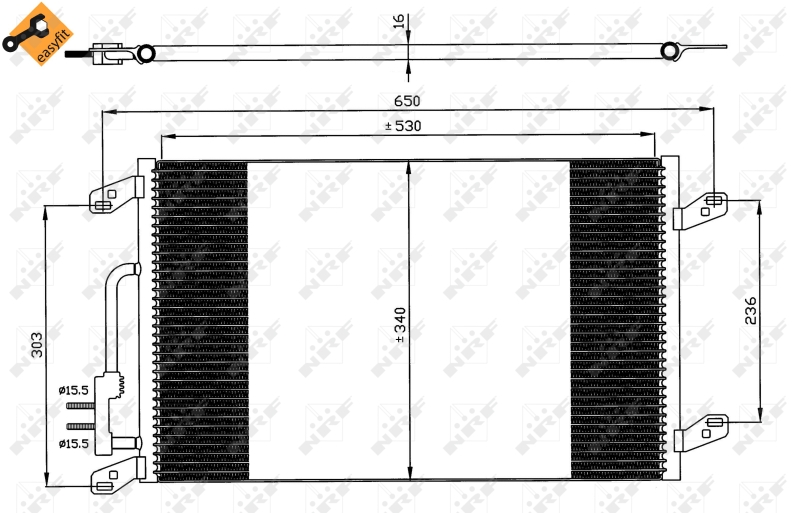 Airco condensor NRF 35615