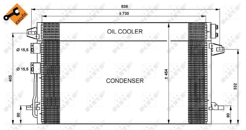 Airco condensor NRF 35617