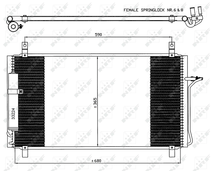 Airco condensor NRF 35624