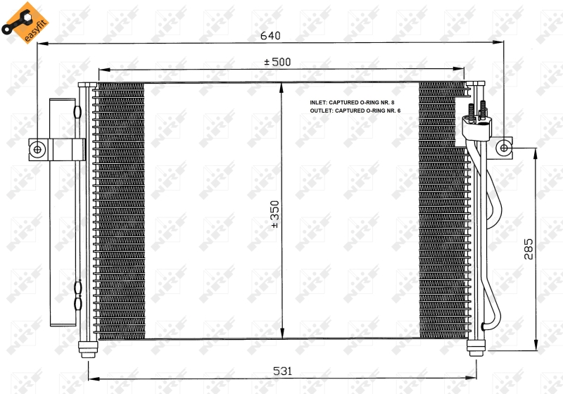 Airco condensor NRF 35630