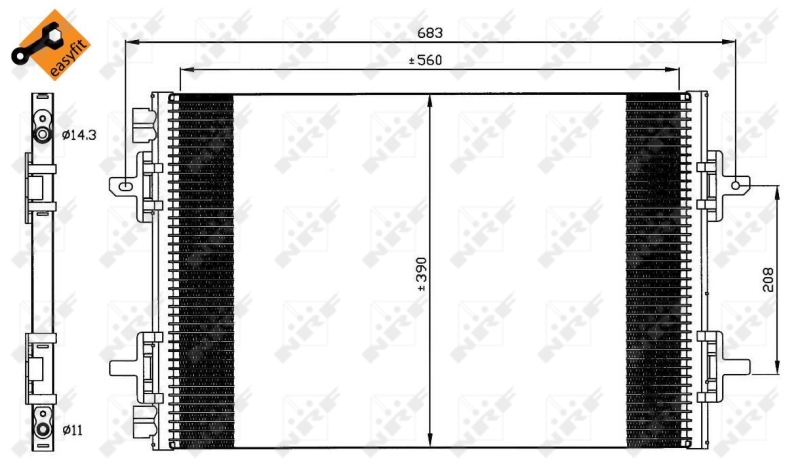 Airco condensor NRF 35634