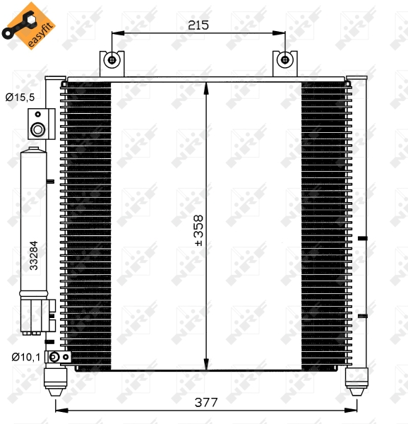 Airco condensor NRF 35637