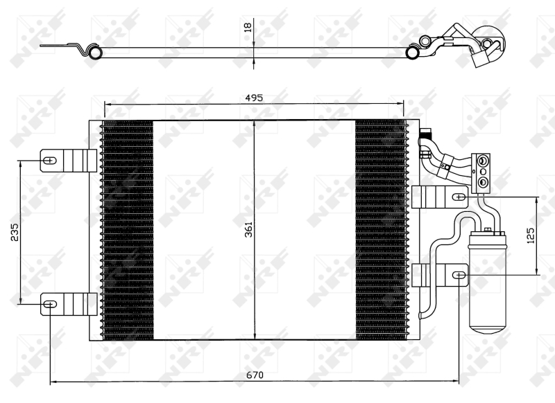 NRF Airco condensor 35646