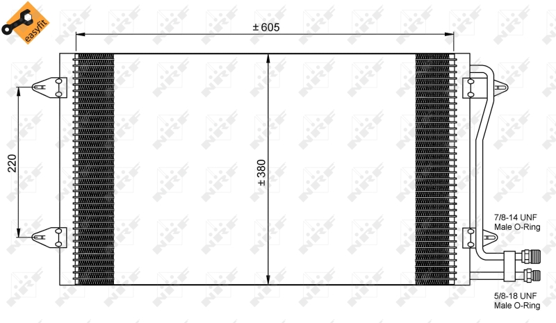 Airco condensor NRF 35656