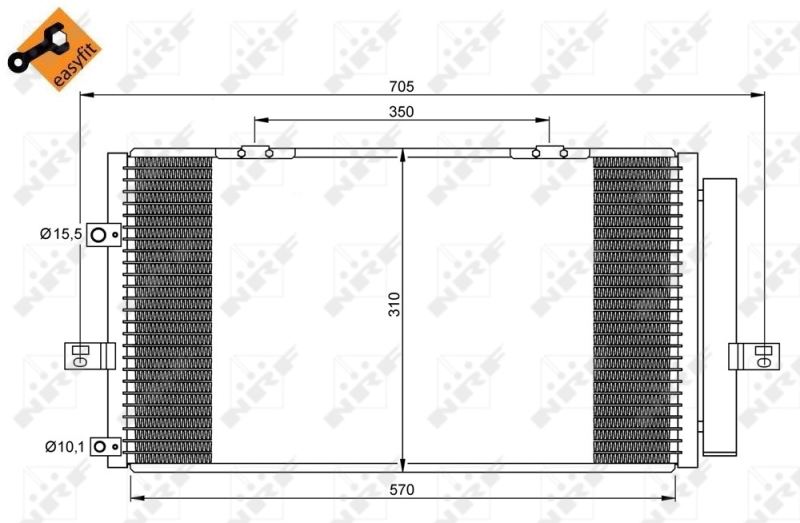 Airco condensor NRF 35659