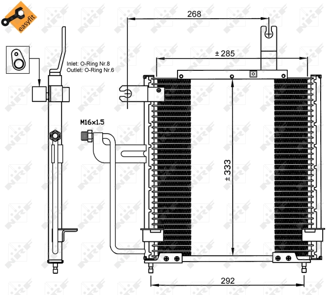 Airco condensor NRF 35744