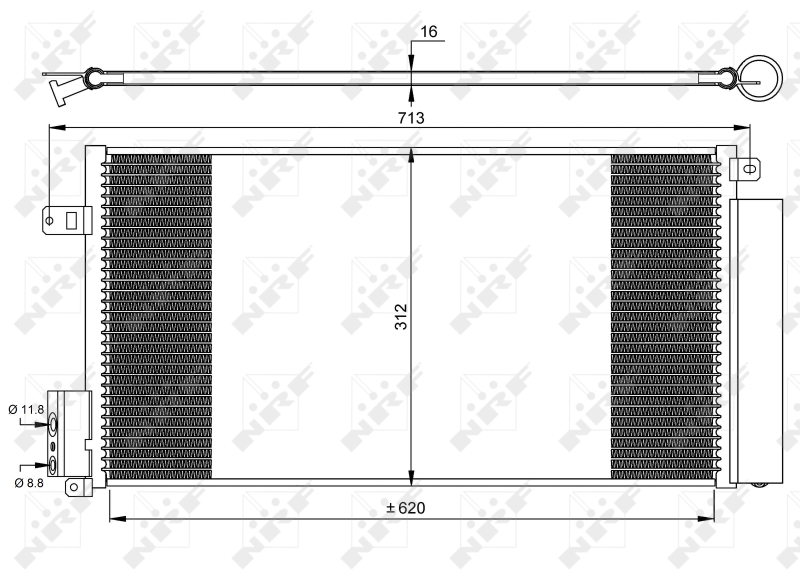 NRF Airco condensor 35750