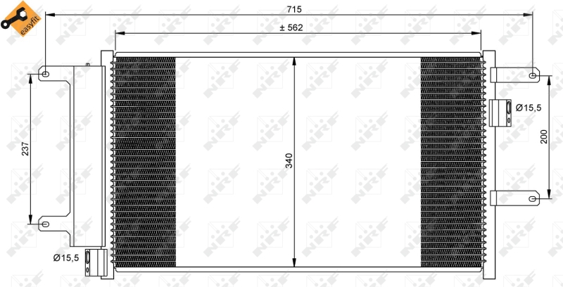 Airco condensor NRF 35751