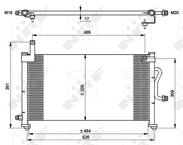 Airco condensor NRF 35765