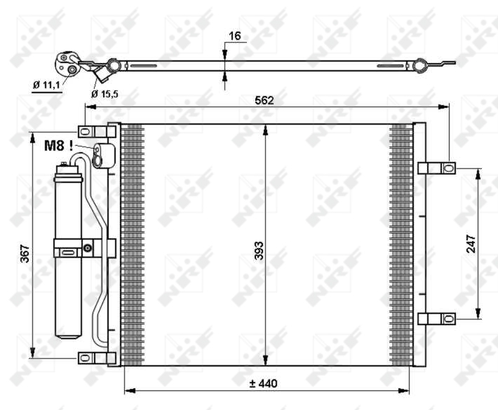 Airco condensor NRF 35783