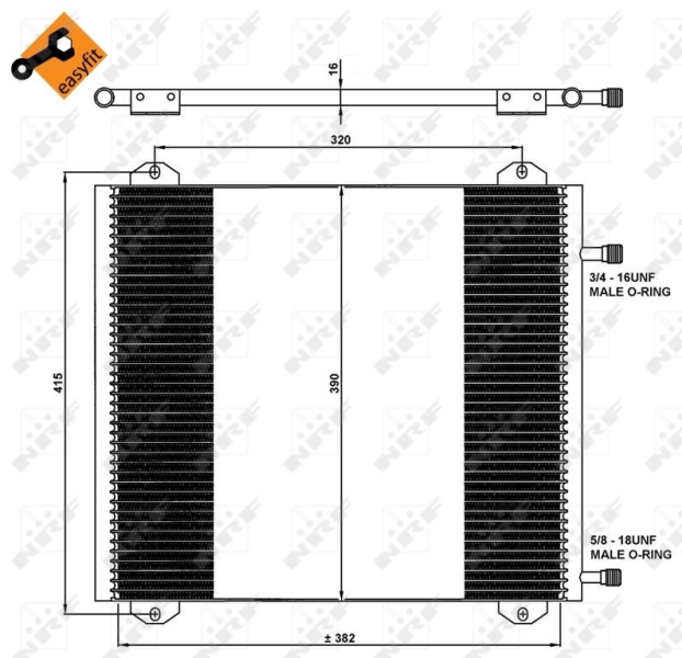 Airco condensor NRF 35785