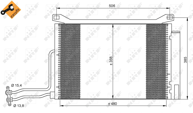 Airco condensor NRF 35787