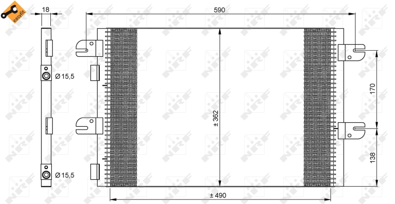 Airco condensor NRF 35792