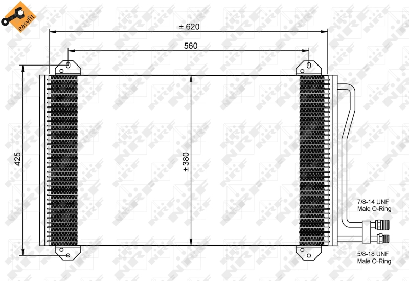 NRF Airco condensor 35811